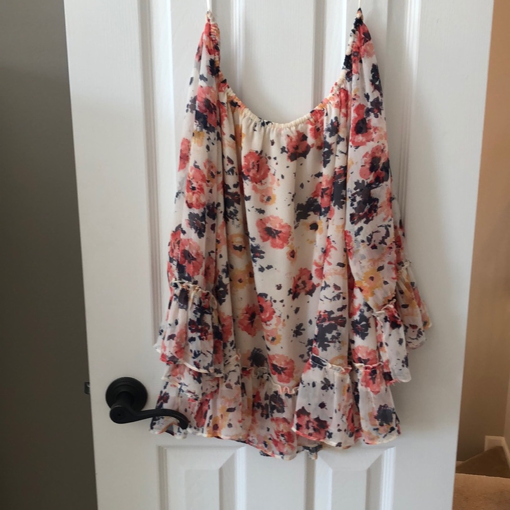 Lucky brand XL off the shoulder top